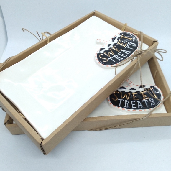 Mud pie set of 2 Halloween snack plates - Picture 10 of 12